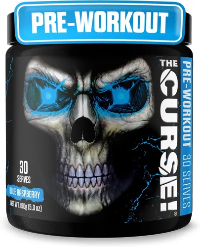 Vista 9 de JNX SPORTS The Curse! Polvo de preentrenamiento para hombres y mujeres, cafeína, beta-alanina, creatina, L-citrulina, 5 porciones, sabor a frambuesa