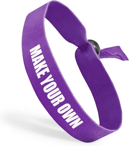 Vista 19 de Pulseras de tela con cuentas ajustables reutilizables Totalmente personalizables Ideal para conciencia, promociones y eventos Disponible a