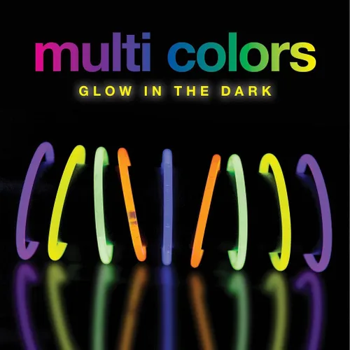Vista 7 de Paquete de 500 collares y pulseras de varillas brillantes para fiestas, suministros de fiesta ultra brillantes que brillan en la oscuridad