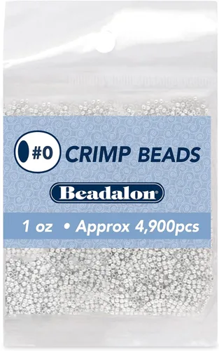 Vista 18 de Beadalon Cuentas de engarzar, tamaño #1, color dorado, 1 oz, aprox. 1,400 piezas