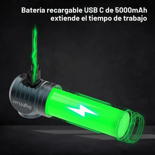 Vista 4 de Linterna frontal recargable SightLux Diadema de ángulo recto de 1500 lúmenes