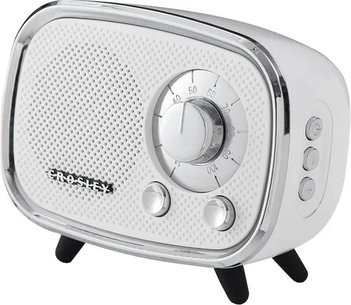 Vista 9 de Altavoz Crosley CR3039A-BK Rondo Retro portátil recargable con Bluetooth, color negro