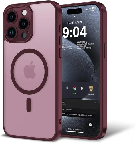 Vista 25 de Funda para iPhone 11 con protector de pantalla, compatible con MagSafe, ultra delgada, translúcida, mate, a prueba de golpes, color negro