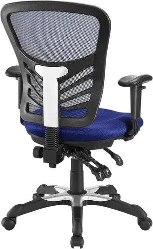 Vista 5 de Modway EEI-757 Silla de oficina ergonómica articulada de malla en azul