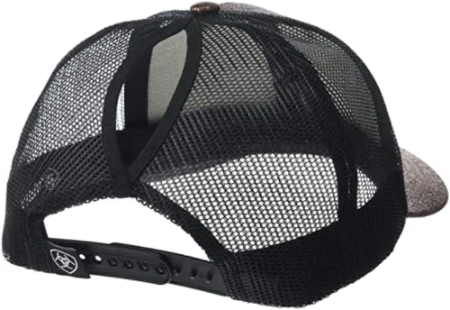 Vista 3 de ARIAT Women's Offset Logo Glitter Messy Bun Snapback Cap