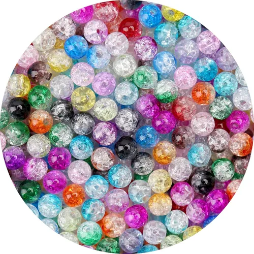 Vista 79 de BONNY BOXX 2000 piezas 4 mm cuentas redondas de acrílico de zafiro suave, bolas de plástico de chicle de burbujas, cuentas gruesas de bolas
