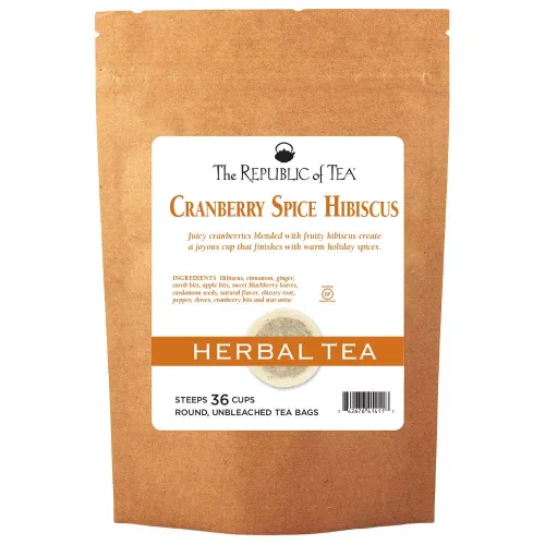 Vista 7 de The Republic of Tea Té de hierbas Rooibos rojo de almendra, coco y macarrón, 36 bolsas de té de repuesto