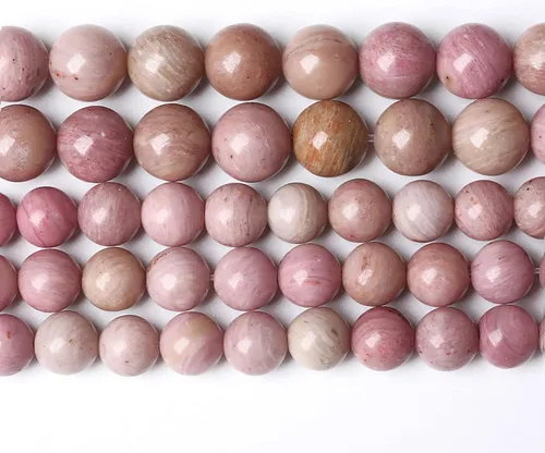 Vista 64 de 36 piezas de cuentas sueltas de espacio de jade de epidoto verde y rojo natural de 10 mm, cuentas redondas para hacer joyas DIY, collares, pulseras