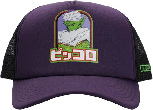 Vista 2 de Dragon Ball Heroes Piccolo - Gorra de camionero de espuma morada, Púrpura
