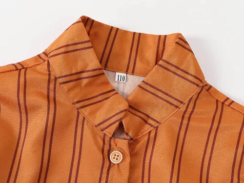 Vista 3 de Marendyee Disfraz de Antonio Madrigal para la familia camisa y pantalones conjunto de 4 piezas para niños y niñas
