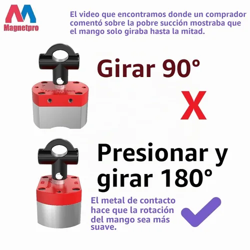 Vista 3 de Magnetpro Imán de interruptor multiusos, sistema magnético conmutable de fuerza de extracción de 220 libras, imán de encendido/apagado