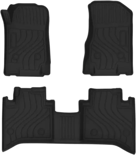 Vista 2 de Juego completo de tapetes de automóvil para todo tipo de clima, a Maxus T70, impermeables, antideslizantes, de elastómero termoplástico