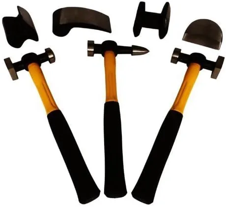 Vista 2 de Martillos de reparación de abolladuras de carrocería automática con plataformas y cuña (estuche incluido)