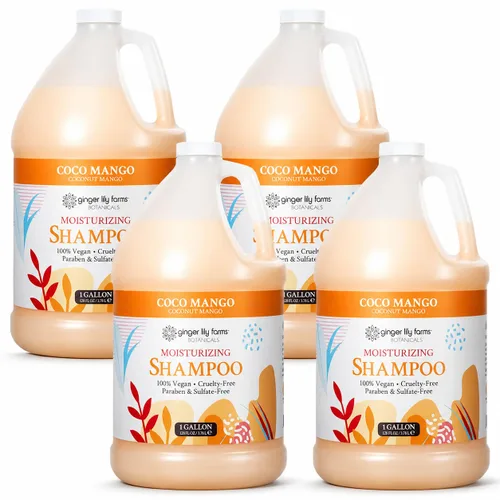 Vista 24 de Ginger Lily Farms Botanicals Champú hidratante para todo tipo de cabello, 100% vegano y libre de crueldad, aroma a pera de manzana, repuesto de 1