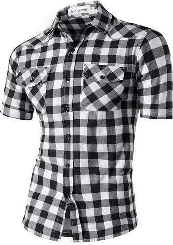 Vista 27 de jeansian - Camisas de manga larga de ajuste entallado para hombre (8397), con botones, informales y de vestir.