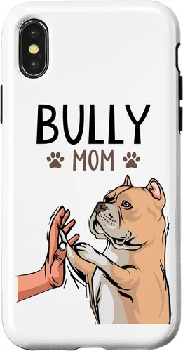 Vista 5 de Funda para iPhone 13 Pro Max American Bully Mom Dog Mama Dog Dog Holder