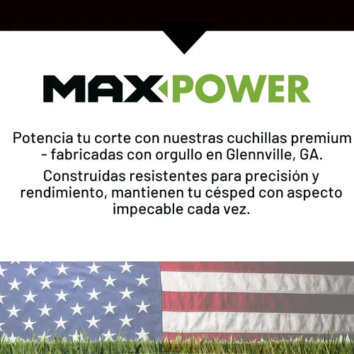 Vista 10 de Maxpower 331528B - Cuchilla para cortar para MTD/Cub Cadet/Troy-Bilt de 21 pulgadas, sustituye a 742-0741, 942-0741, CMXGZAM100067