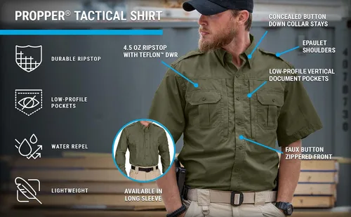 Vista 3 de Propper - Camisa táctica de manga corta para hombre