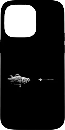 Vista 21 de Graphic Fly Fishing Hook Line - Fish Striped Bass Case for iPhone 16