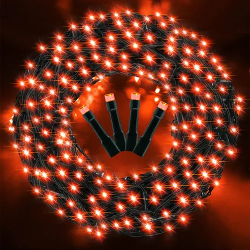 Vista 9 de AmyHomie - Luces de Navidad de blanco cálido, 32.9 m, 300 LED, enchufables, 8 modos, luces de hadas impermeables para guirnaldas, para árbol