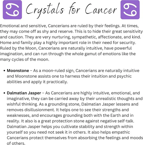 Vista 4 de Pulsera de cuentas de cristal del zodiaco de cáncer, regalo de cáncer, pulsera de piedra natal de junio y julio, regalos de joyería del zodiaco