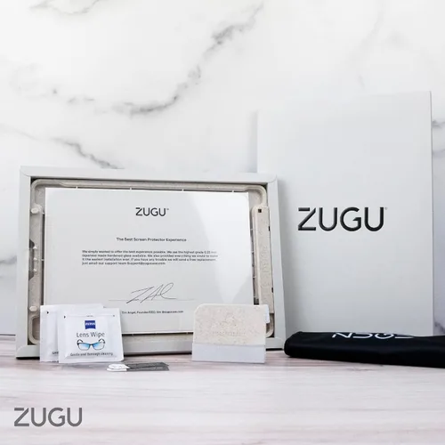 Vista 8 de ZUGU CASE Protector de pantalla para iPad Mini 6 y 7, A17 Pro (A2567, A2568, A2569), película de vidrio templado resistente a arañazos, protector