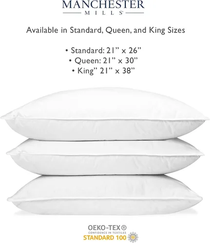 Vista 6 de Protect360 - Protector de almohada (juego de 2) – King, 21 x 36 pulgadas, protección contra microbios e impermeable, cierre de cremallera oculto