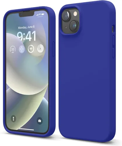 Vista 23 de elago Funda compatible con iPhone 14 Plus, de silicona líquida, funda protectora de cuerpo completo, a prueba de golpes, diseño delgado, forro