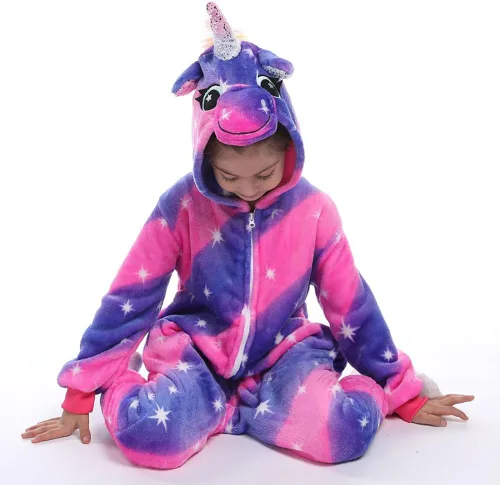 Vista 4 de LUKBERA Mono de unicornio para niños de Halloween
