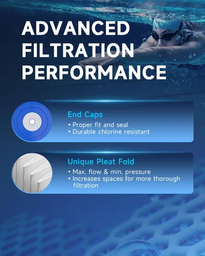 Vista 9 de AQUALTRA Filtro de piscina compatible con CC150, PAP150, CCRP150, PAP150-4, Ultral-C4, PP-C4, C-9415, R173216, FC-0687, 150 pies cuadrados, 31 1/8
