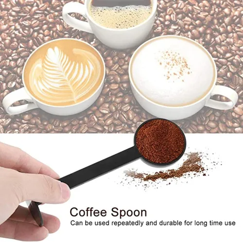Vista 7 de Cuchara de café de plástico para café con cucharada de medición de manipulación Cuchara de medición de manipulación multifunción de doble propósito