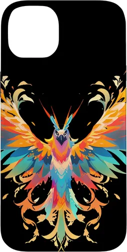 Vista 14 de Funda para iPhone 11 Rising Phoenix Fire Colorful Bird Open Wing Rebirth