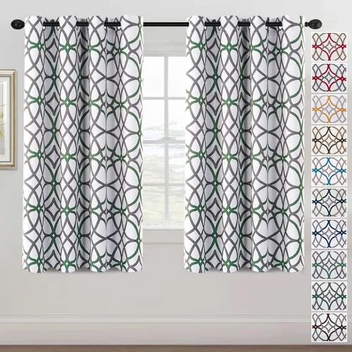 Vista 18 de H.VERSAILTEX Cortinas opacas de 63 pulgadas de largo, juego de 2 paneles de cortinas térmicas y cortinas para tratamiento de ventana, reducción