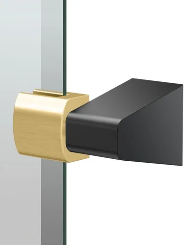 Vista 2 de Gatco 5679SM - Espejo rectangular sin marco, 24 pulgadas, latón cepillado negro mate combinado