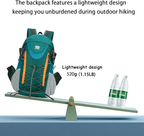 Vista 3 de Mochila de viaje ligera, Azul lago, Mediana, Deportes