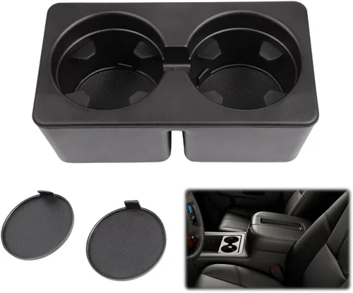 Vista 11 de G-PLUS Portavasos para consola central compatible con Dodge Ram 1500/2500/3500 1994-1997, color negro Portavasos negro