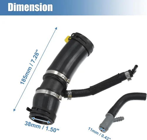 Vista 6 de X AUTOHAUX 1 Set Termostato Tubo Acelerador Cuerpo Calentador Manguera de Salida Nº LR049990/LR045239 para Land Rover Range Rover Discovery Defender