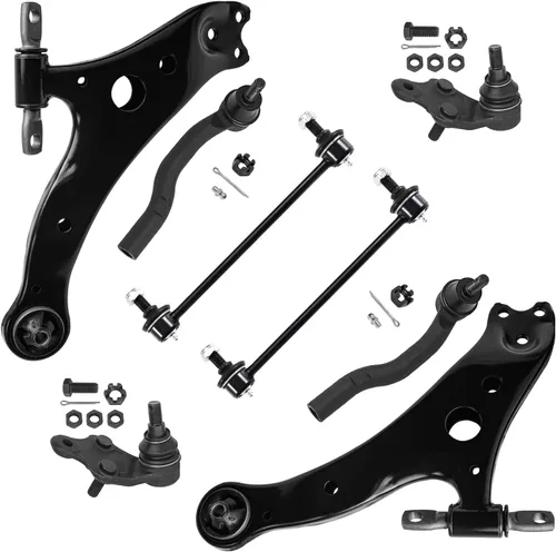 Vista 256 de Detroit Axle - Kit de brazos de control de extremo de 8 piezas para Toyota 2001-2003 Highlander 2002-2003 Camry Lexus ES300, 2 conjuntos de brazos