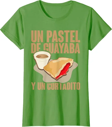 Vista 58 de Funny Cuban Coffee Guayaba Guava Breakfast T Shirt T-Shirt Asphalt Grey