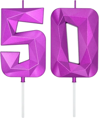 Vista 69 de DERVENTA Vela Grande de Cumpleaños Número 3D Verde Luminoso de 3.7 Pulgadas Celebración de Fiesta Aniversario Decoración Adorno para Pastel 1 Pieza