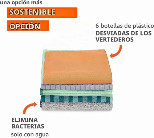 Vista 5 de Full Circle Water-Works Essential - Juego de 5 paños de limpieza