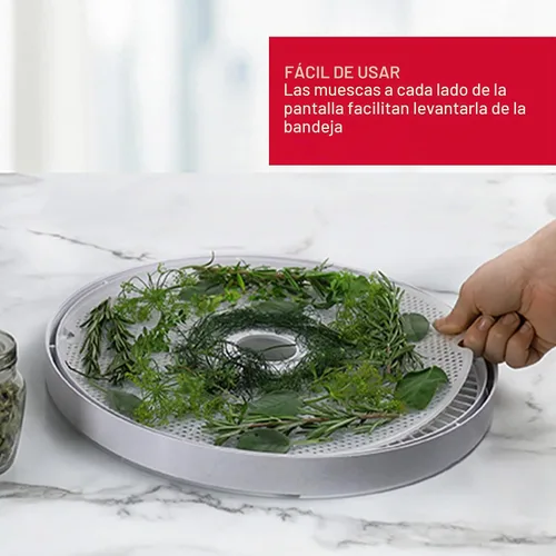 Vista 3 de Nesco LM-2-6 Clean-A-Screen Tray for Dehydrators FD-28JX/FD-37/FD-60/FD-61/FD-61WHC/FD-75A and FD-75PR, Set of 2