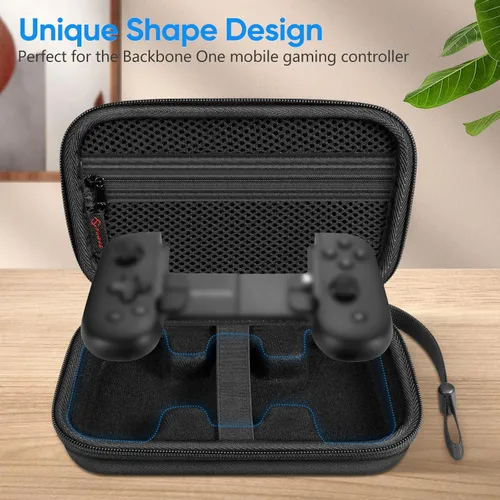 Vista 6 de Fintie Funda de transporte para Backbone One Mobile Gaming Controller - [A prueba de golpes] Funda protectora rígida Bolsa de viaje con bolsillo