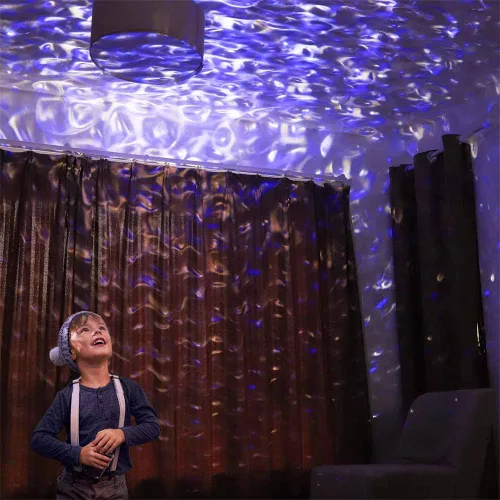 Vista 7 de Proyector de luces navideñas de Halloween para exteriores, luces de proyector de vacaciones con control remoto y temporizador, 10 colores Aurora