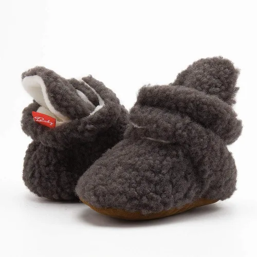 Vista 196 de Sawimlgy - Botines de algodón antideslizantes para recién nacido, con agarre, para cuna o para el invierno