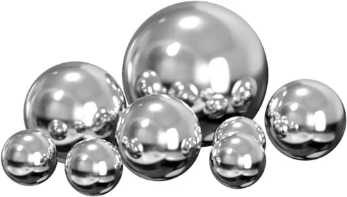 Vista 6 de Kunjocy 8 bolas decorativas de acero inoxidable para cuencos de centro de mesa, tamaño surtido, orbes de metal, bolas decorativas, globos de espejo