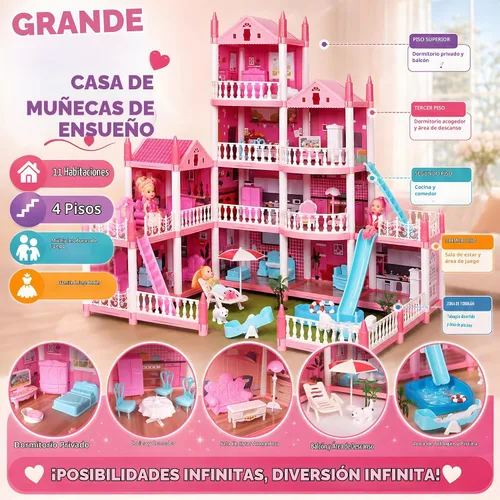 Vista 2 de Casa de muñecas para niñas