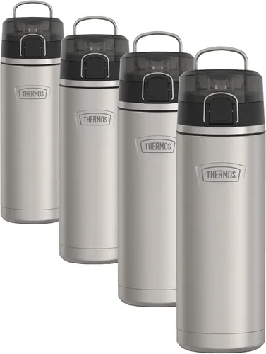 Vista 20 de THERMOS ICON SERIES, botella de agua de acero inoxidable con boquilla, 24 onzas, color verde alpino, botella de agua aislada al vacío con tapa