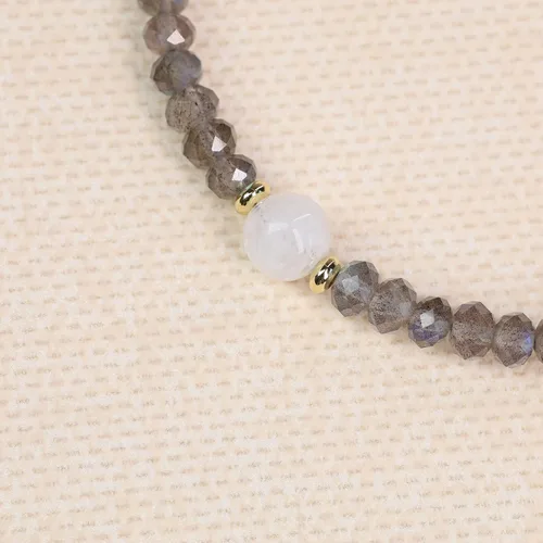 Vista 5 de COAI Pulsera simple de cristal curativo con cuentas para mujer