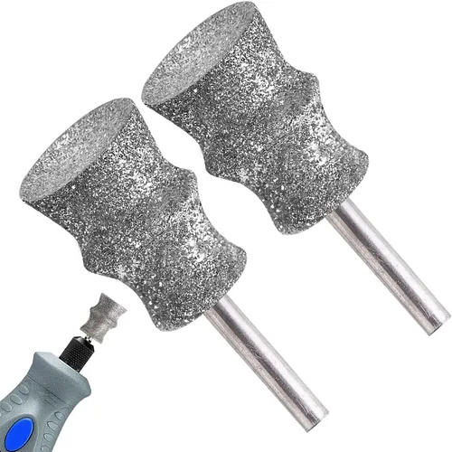 Vista 7 de Brocas de diamante para amoladora Dremel para uñas de perro para herramienta giratoria - Accesorio de 1/8' para amoladora de uñas Dremel para perros